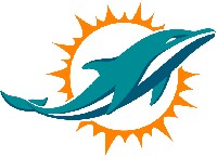 Miami Dolphins Football Logo